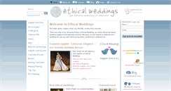 Desktop Screenshot of ethicalweddings.com