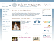 Tablet Screenshot of ethicalweddings.com